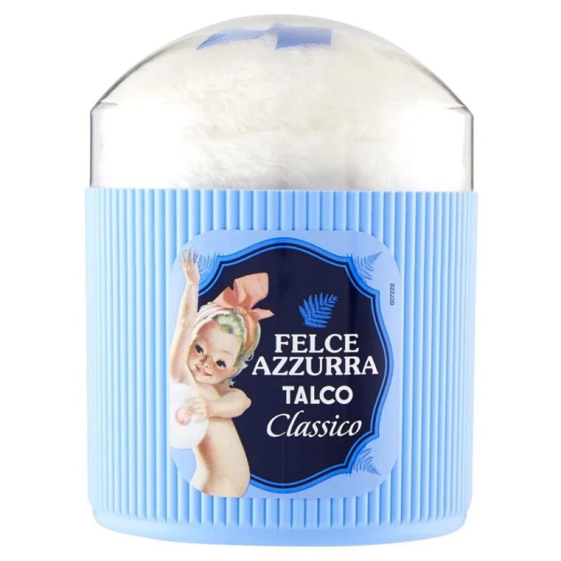 Kūno talkas buteliuke su pūkeliu Felce Azzurra, Classico, 250 g