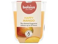 Kvapni žvakė stiklinėje BOLSIUS, mango 80, 73 mm