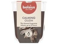Kvapni žvakė stiklinėje BOLSIUS OUD WOOD, 80, 73 mm