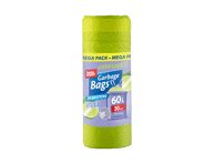 Kvapnūs šiukšlių maišai, 30 vnt., 60 l