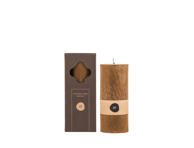 Kvepianti palmių vaško žvakė ruda CANDLE FAMILY, 13 cm