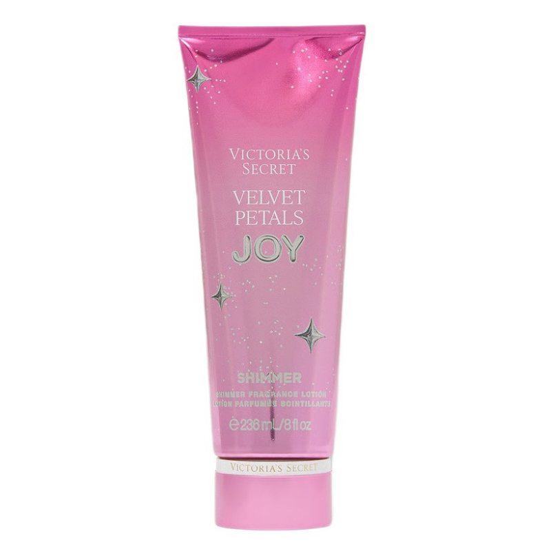 Kvepiantis kūno balzamas su žvilgesiu Victoria's Secret Velvet Petals Joy Shimmer, 236 ml