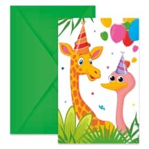 Kvietimo rinkinys „Jungle“, 6 vnt