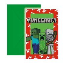 Kvietimo rinkinys „Minecraft“, 6 vnt