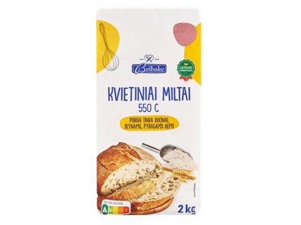Kvietiniai miltai 550, 2 kg