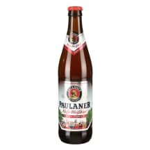 Kvietinis nealkoholinis alus PAULANER, 0.5 l