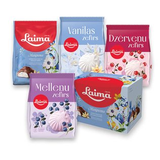 LAIMA zefyrams ir glaistytai vanil.suflė (8 rūš.), 175, 200 g