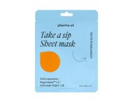 Lakštinė veido kaukė PHARMA OIL TAKE A SIP, 1 vnt