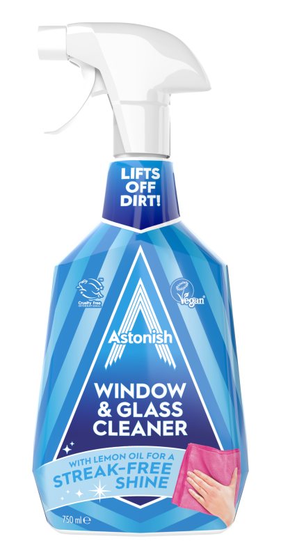 Langų valiklis su actu ASTONISH, 750 ml