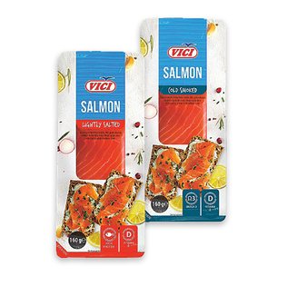 Lašišų filė gabaliukas su oda VIČI, 160 g