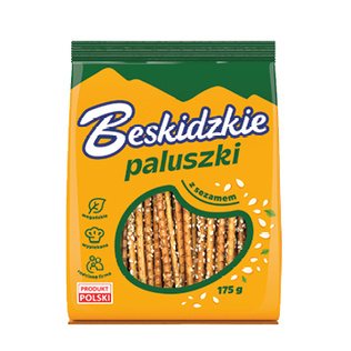 Lazdelės BESKIDZKIE PPRETZEL WITH SESAME, 175 g