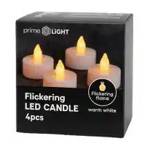 LED arbatinės žvakės SMILE, AW26, 4 vnt