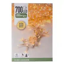 Led girlianda, 700 LED, šilta balta, CH26