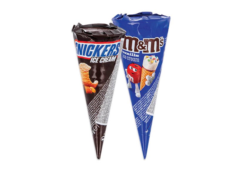 Ledai M&M’S ar SNICKERS vafliniame ragelyje, 110 ml