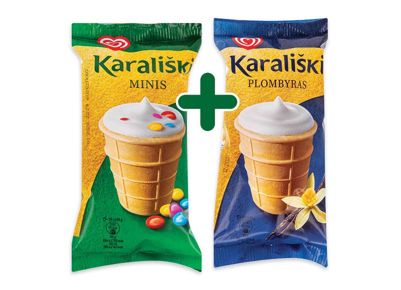 Ledai vafliniame puodelyje KARALIŠKI, 120 ml