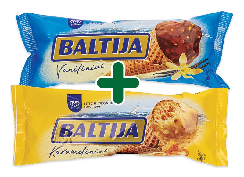 Ledai vafliniame ragelyje BALTIJA, 140 ml
