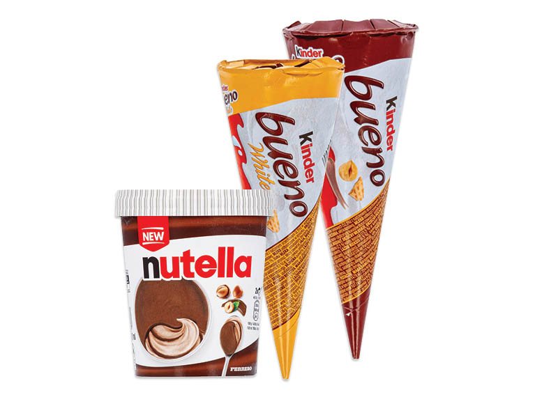 Ledams NUTELLA ir KINDER BUENO, 47 ml