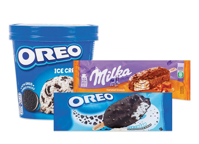 Ledams OREO ir MILKA, 90 ml