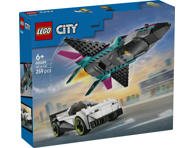 LEGO konstruktorius Reaktyvinis lėktuvas prieš automobilį 60489