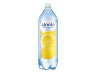 Lengvai gazuotas stalo vanduo su citrinos aromatu AKVILĖ, 1.5 l