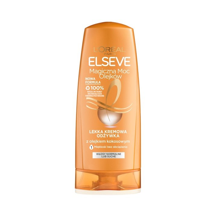 Lengvas kreminis kondicionierius L’Oréal Paris Elseve Extraordinary Oil su kokosų aliejumi, 200 ml
