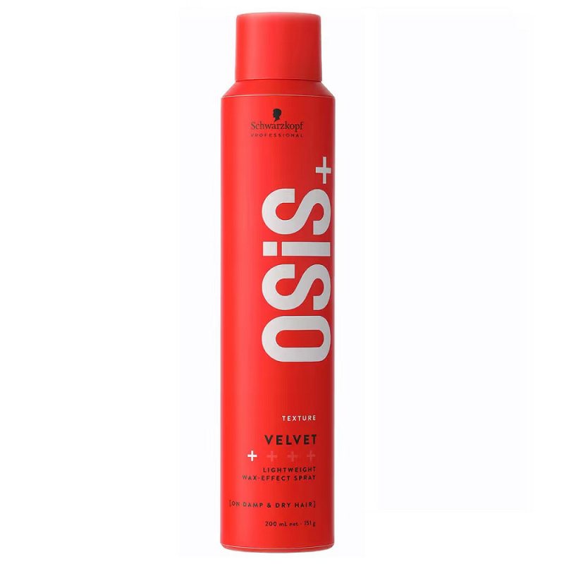 Lengvas vaško efekto plaukų purškiklis Schwarzkopf Professional Osis+ Velvet, 200 ml