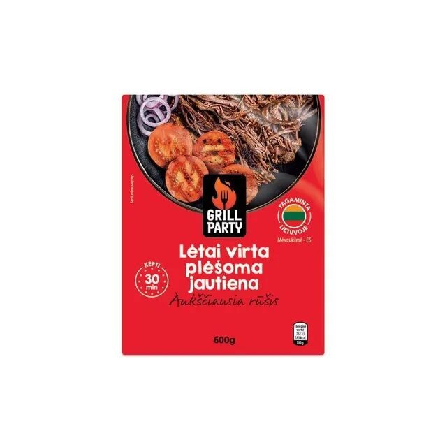 Lėtai virta GRILL PARTY jautiena vakuume, 600 g