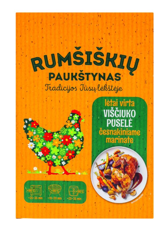 Lėtai virta RUMŠIŠKIŲ PAUKŠTYNO viščiuko broilerio puselė, 1 kg