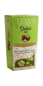 Lexus Chocolate Pralines Dubai Style Saldainiai, 110 g