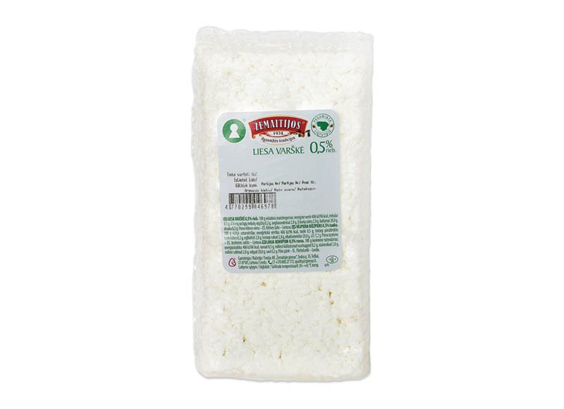 ŽEMAITIJOS liesa varškė 0,5% rieb., 1 kg