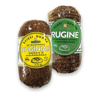 LIETUVOS KEPĖJAS tamsi arba šviesi duona su saulėgr., 500 g