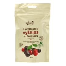 Liofilizuotos vyšn.su šok.su saldikliais, 80 g