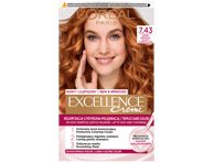 L′ORÉAL PARIS, EXCELLENCE CREME, ilgalaikiai plaukų dažai, 7.43 Vario auksinė blondinė, 1 vnt