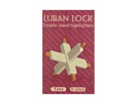 Luban lock žymekliai, 6 spalvos, 3 vnt