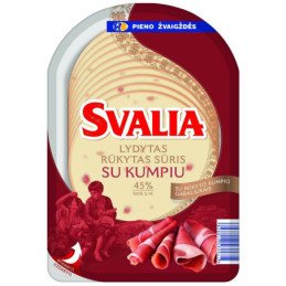 Lyd. ir rūk. sūris su kumpiu SVALIA, 45 %, 150 g
