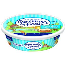 Lydytas kremas PANEMUNĖS PIEVOS, natūralaus skonio, 160 g