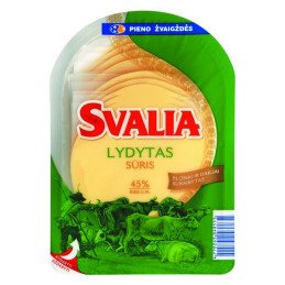 Lydytas sūris SVALIA 45% rieb., raikytas, 150 g