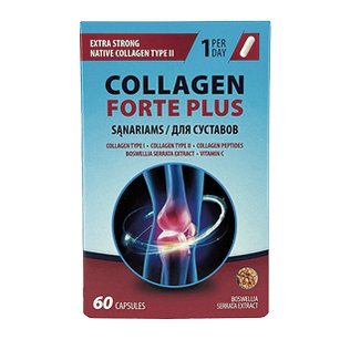 KOLAGENAS FORTE+ SĄNARIAMS, 60 kaps.