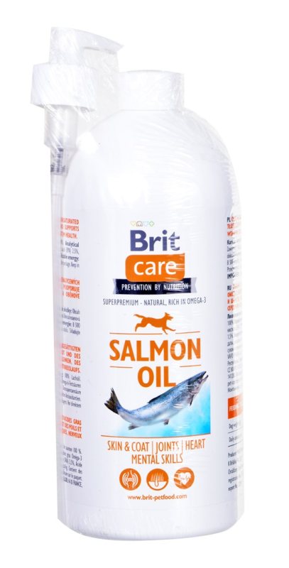 Maisto papildas šunims Brit Care lašišų aliejus, 1000 ml