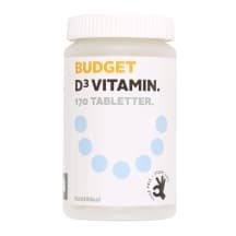 Maisto papildas vitaminas D3 BUDGET, 170 kap.