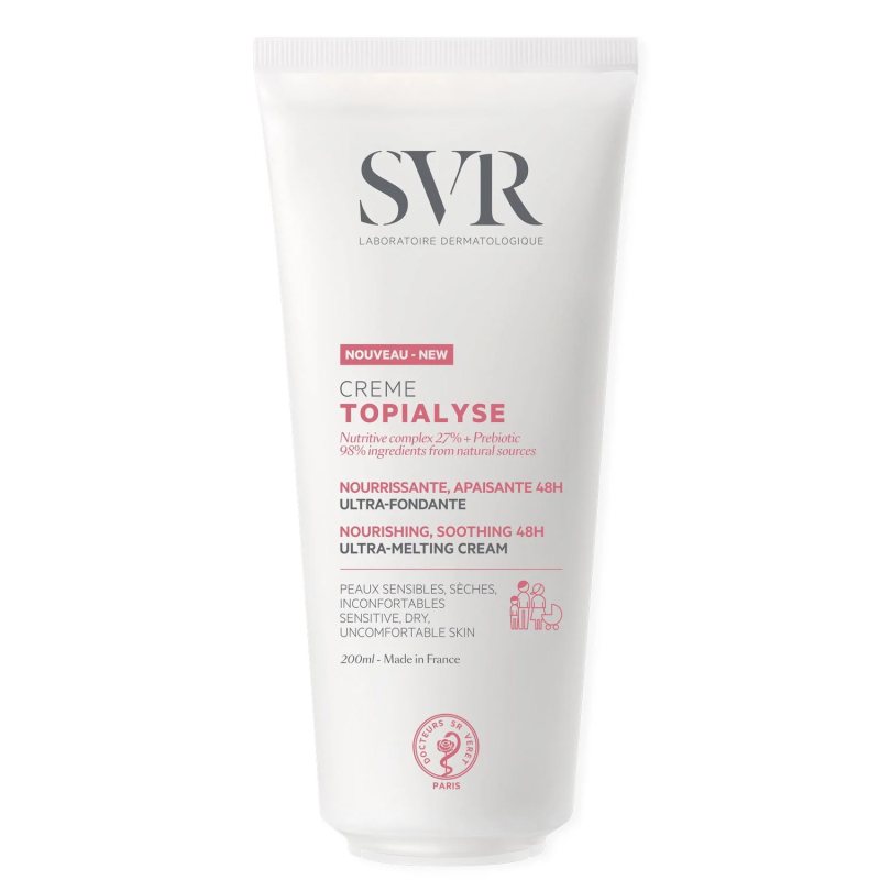 Maitinamasis kremas jautriai ir sausai odai SVR Topialyse Creame, 200 ml