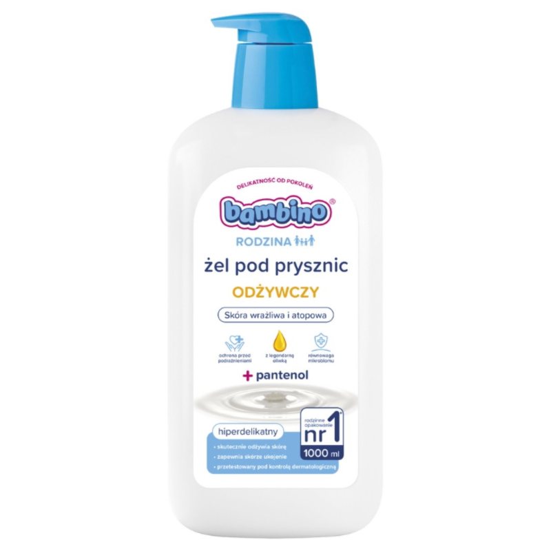 Maitinamoji šeimos dušo želė Bambino, 1000 ml