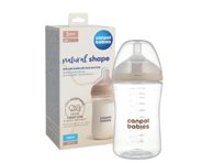 Maitinimo buteliukas su žinduku CANPOL BABIES Natural shape 35/401, 260 ml