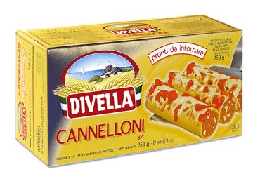 Makaronai DIVELLA CANNELONI Nr. 84 (vamzdžiai), 250 g