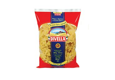 Makaronai DIVELLA FARFALLE Nr. 85 (kaspinėliai), 500 g