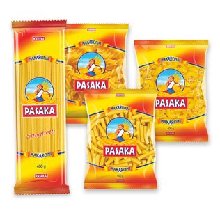 Makaronai PASAKA (4 rūšių), 400 g