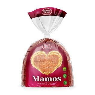 MAMOS bemielė duona BALTASIS PYRAGAS, 500 g