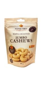 Maple Jumbo Cashews Skrūdinti anakardžai, 100 g