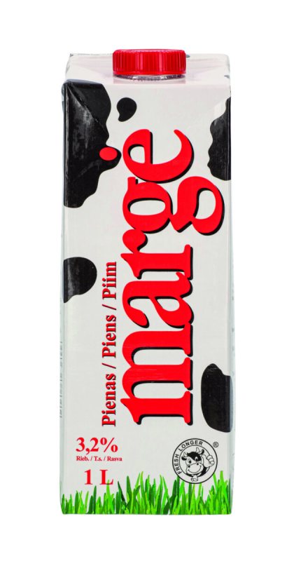 MARGĖ pienas, 1 l