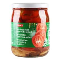 Marin. pomidorų puselės RIMI, / 310 g, 510 g